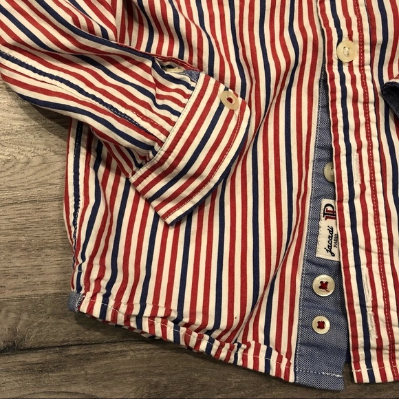 JACADI Paris long sleeve button down shirt Size 2 - Picture 2 of 9